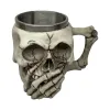 Skull-shaped silicone outdoor water bottle Item Picture